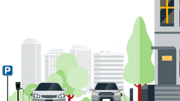 Electric vehicles being charged by Urban Fox chargers